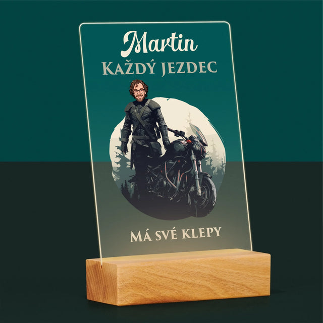 Tvoje Postava: Každý Jezdec - Tisk Na Akrylovém Skle