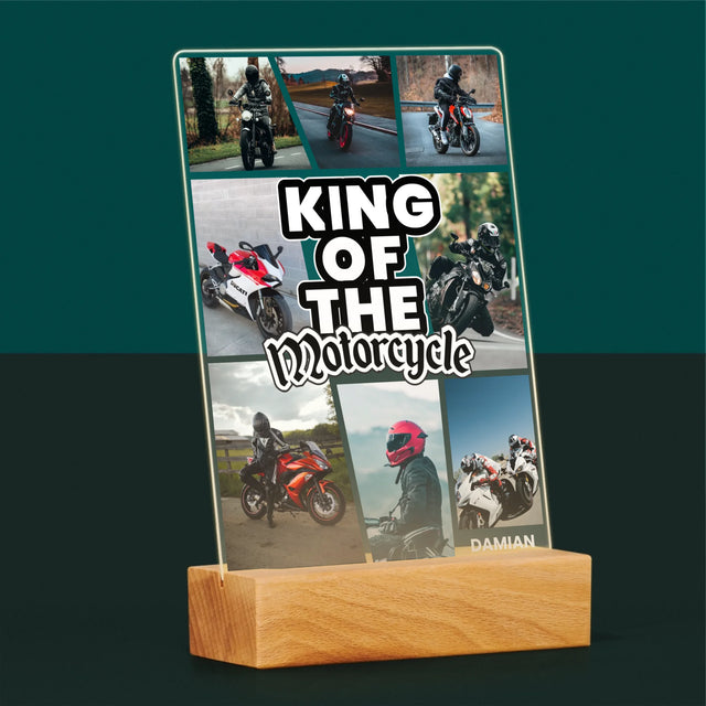 Fotokoláž: King Of The Motorcycle - Tisk Na Akrylovém Skle