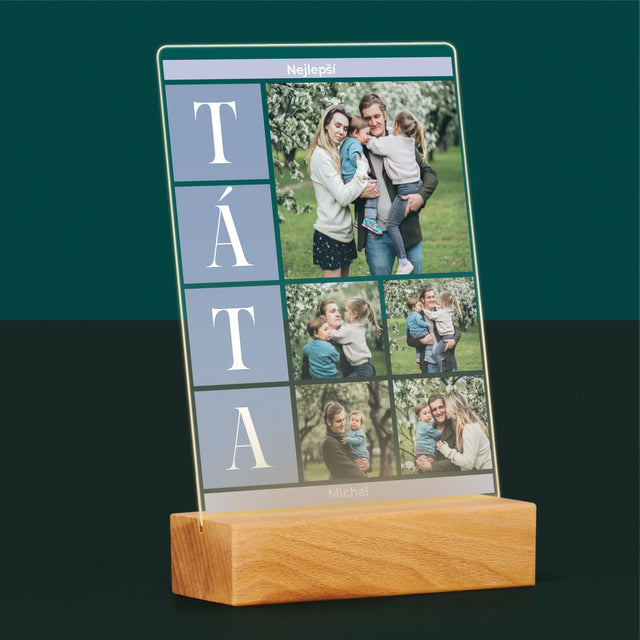 Fotokoláž: Nejlepší Táta Koláž - Tisk Na Akrylovém Skle