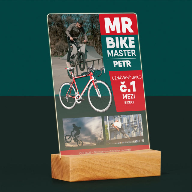 Obálka Časopisu: Mr Bike Master - Tisk Na Akrylovém Skle