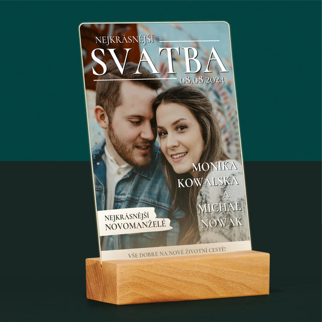 Obálka Časopisu: Nejkrásnější Svatba - Tisk Na Akrylovém Skle