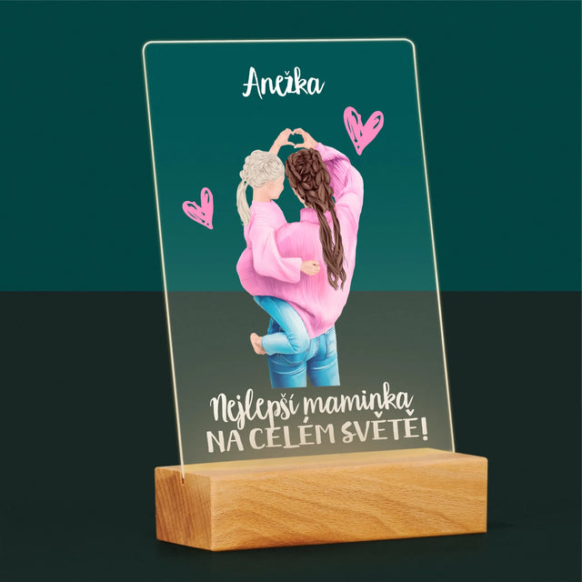 Designér Postav: Nejlepší Maminka Na Světě - Tisk Na Akrylovém Skle