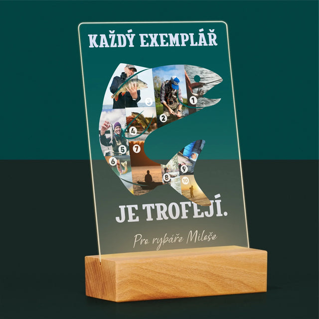 Tvar Z Fotek: Rybářský Exemplář - Tisk Na Akrylovém Skle
