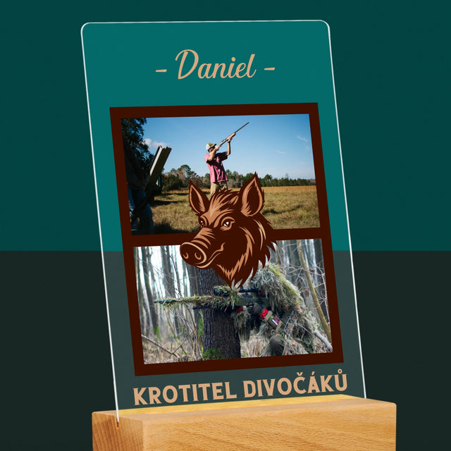 Fotokoláž: Krotitel Divočáků - Tisk Na Akrylovém Skle