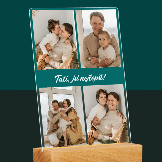 Fotokoláž: Fotky Pro Tatínka - Tisk Na Akrylovém Skle