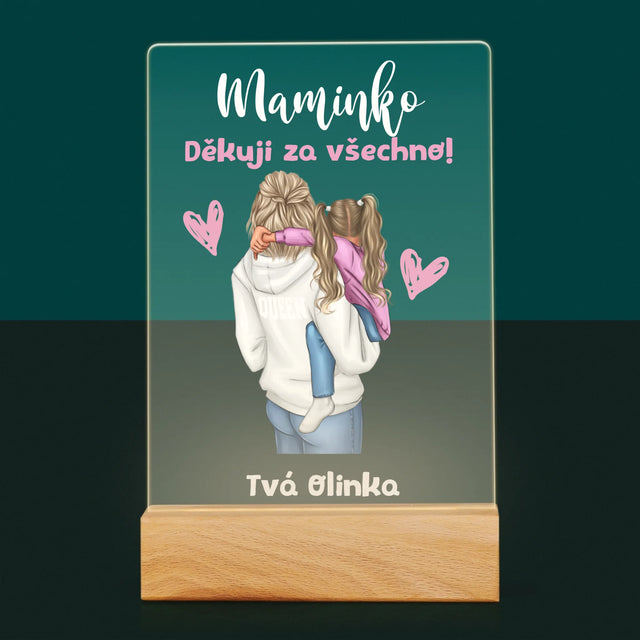 Designér Postav: Máma S Dítětem - Tisk Na Akrylovém Skle