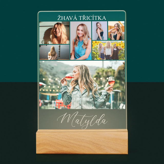 Fotokoláž: Žhavá Třicítka - Tisk Na Akrylovém Skle