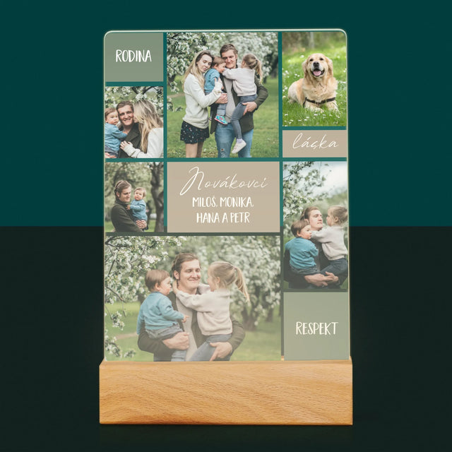 Fotokoláž: Rodinná Koláž Z Fotek - Tisk Na Akrylovém Skle