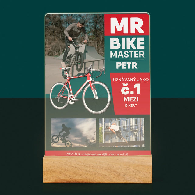 Obálka Časopisu: Mr Bike Master - Tisk Na Akrylovém Skle