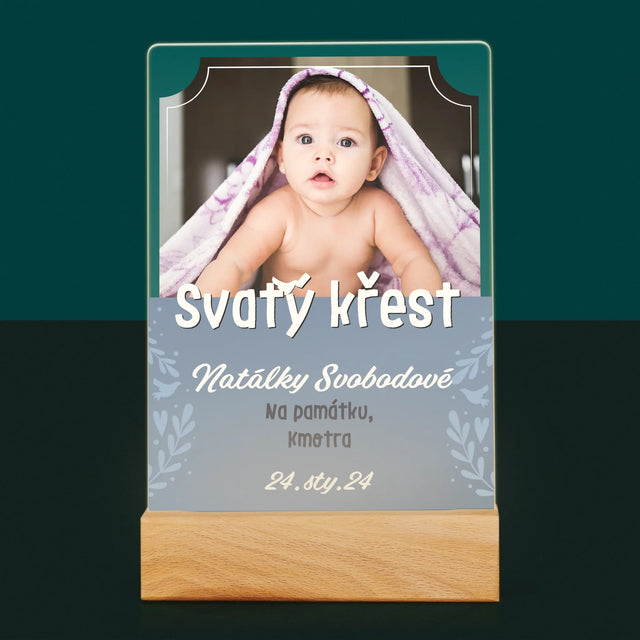 Fotka A Textem: Svatý Křest - Tisk Na Akrylovém Skle