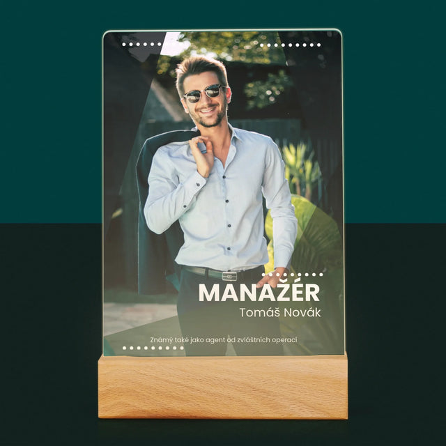 Foto a podpis: Manažer - Tisk na akrylové sklo | CZ