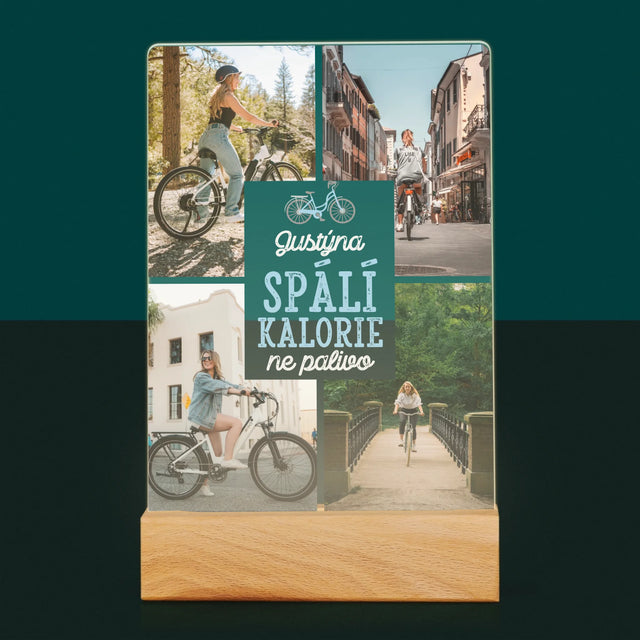 Fotokoláž: Spálí Kalorie, Ne Palivo - Tisk Na Akrylovém Skle