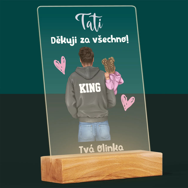 Designér Postav: Táta S Dítětem - Tisk Na Akrylovém Skle