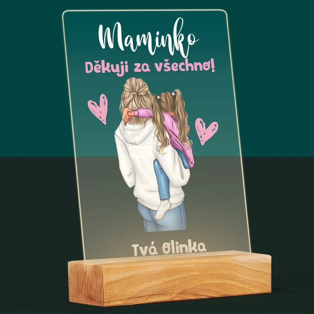 Designér Postav: Máma S Dítětem - Tisk Na Akrylovém Skle