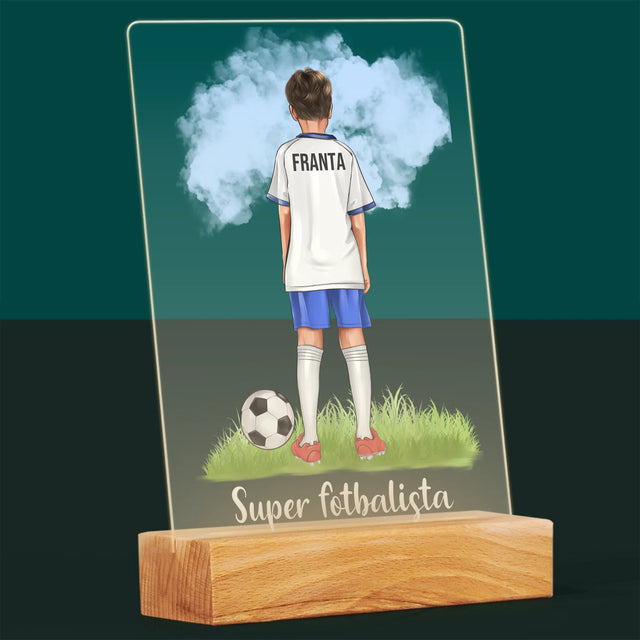 Designér Postav: Malý Fotbalista - Tisk Na Akrylovém Skle