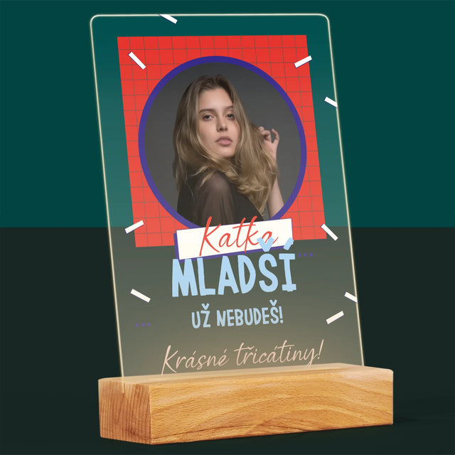 Fotka S Textem: Mladší Nebudeš - Tisk Na Akrylovém Skle