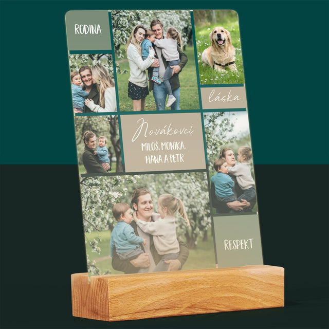Fotokoláž: Rodinná Koláž Z Fotek - Tisk Na Akrylovém Skle