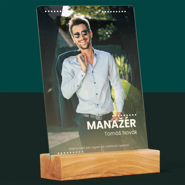 Foto a podpis: Manažer - Tisk na akrylové sklo | CZ