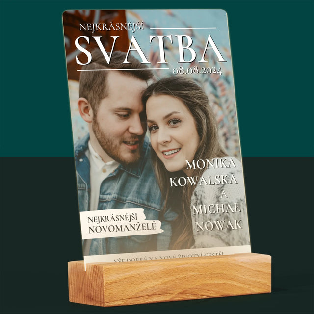 Obálka Časopisu: Nejkrásnější Svatba - Tisk Na Akrylovém Skle
