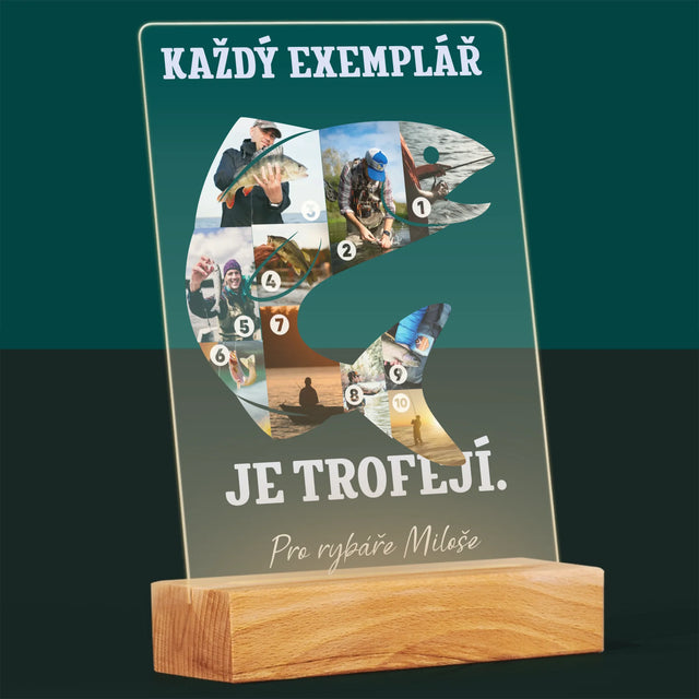 Tvar Z Fotek: Rybářský Exemplář - Tisk Na Akrylovém Skle