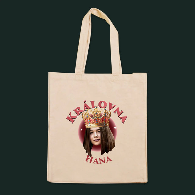 Fotka A Textem: Královna - Plátěná Taška