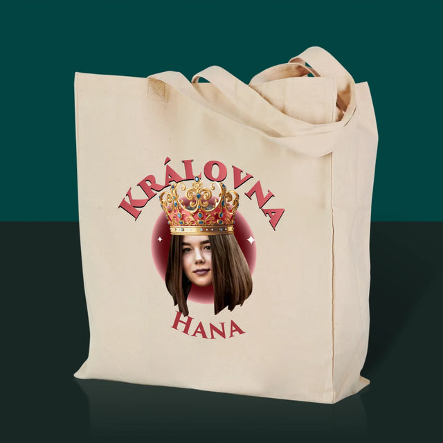 Fotka A Textem: Královna - Plátěná Taška