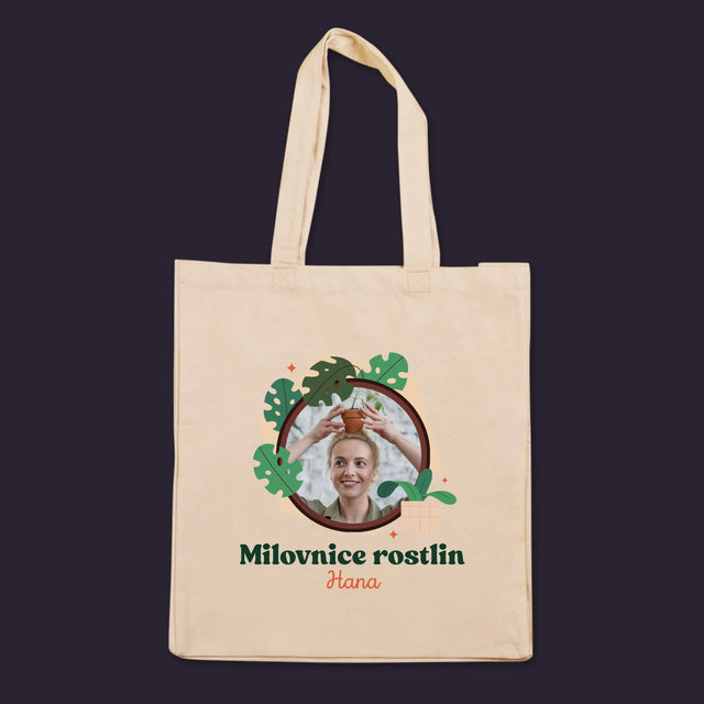 Fotka A Textem: Milovnice Rostlin - Plátěná Taška
