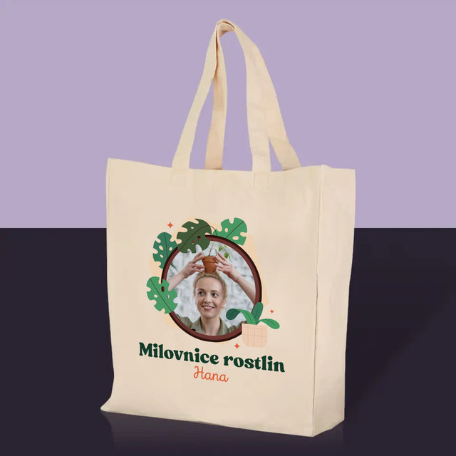 Fotka A Textem: Milovnice Rostlin - Plátěná Taška