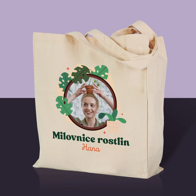 Fotka A Textem: Milovnice Rostlin - Plátěná Taška