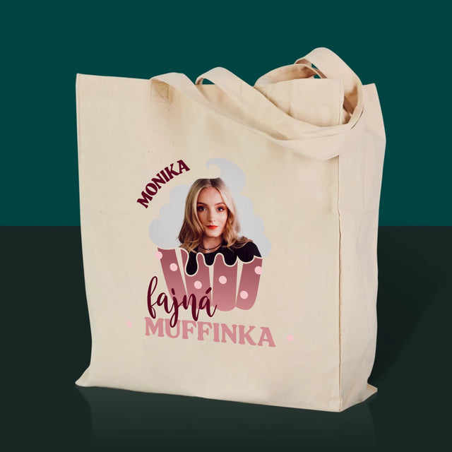Fotka A Textem: Fajná Muffinka - Plátěná Taška