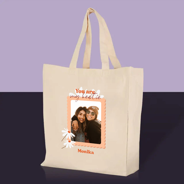Fotokoláž: Fotky Besties - Plátěná Taška