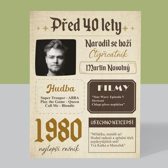 Obálka Časopisu: Před 40 Lety - Tisk Na Dřevo