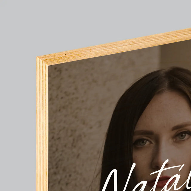 Fotka S Textem: 40. Narozeniny Všechno Nejlepší - Tisk Na Dřevo