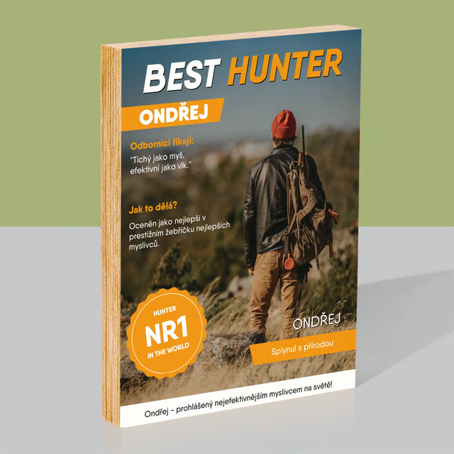 Obálka Časopisu: Best Hunter - Tisk Na Dřevo