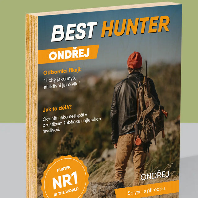 Obálka Časopisu: Best Hunter - Tisk Na Dřevo