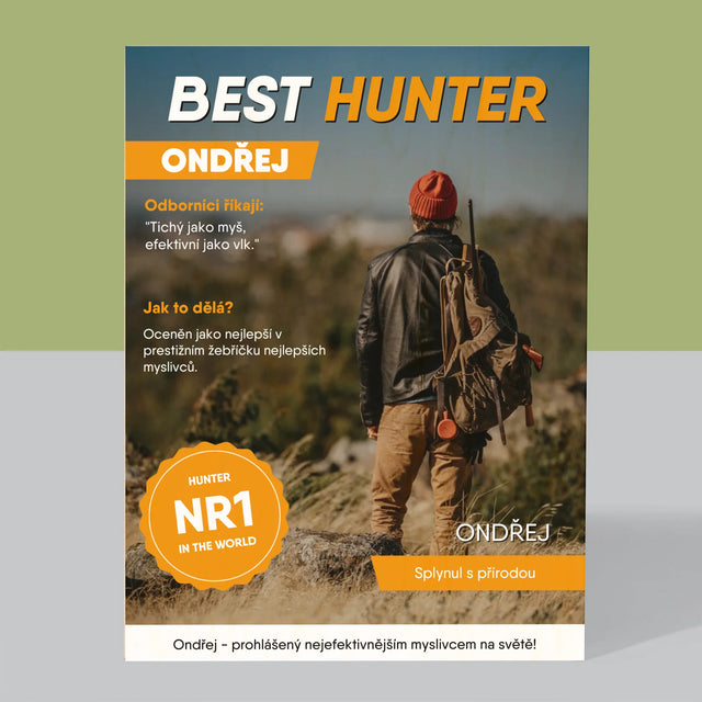 Obálka Časopisu: Best Hunter - Tisk Na Dřevo