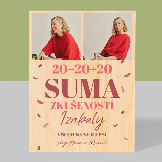 Fotokoláž: Suma Zkušeností - Tisk Na Dřevo