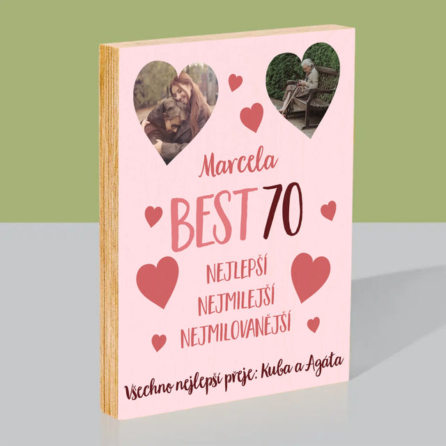Fotokoláž: Best 70 - Tisk Na Dřevo