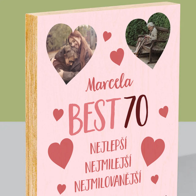 Fotokoláž: Best 70 - Tisk Na Dřevo