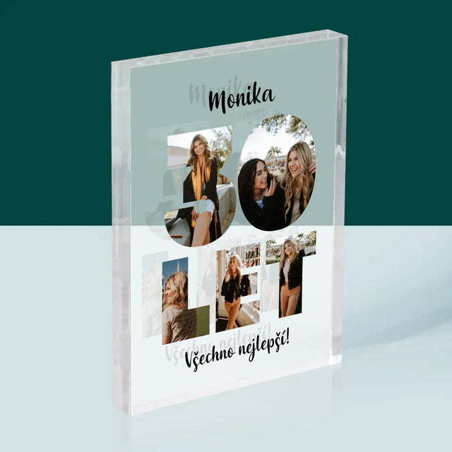 Slovo Z Fotek: 30 Let Z Tvých Fotek - Akrylový Blok