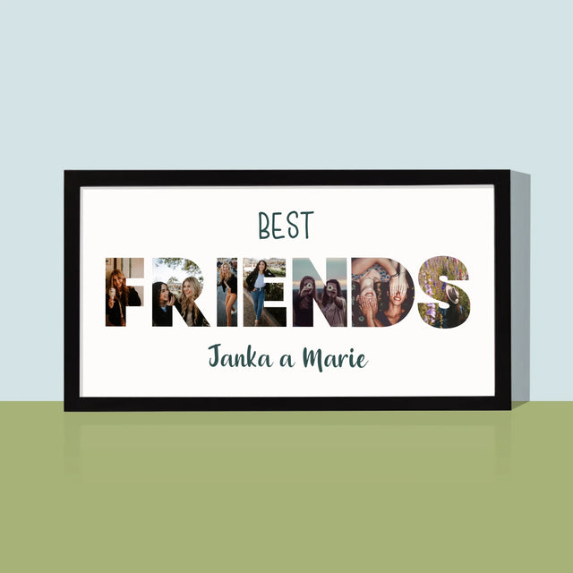 Slovo Z Fotek: Friends Z Tvých Fotek - Tisk V Rámečku