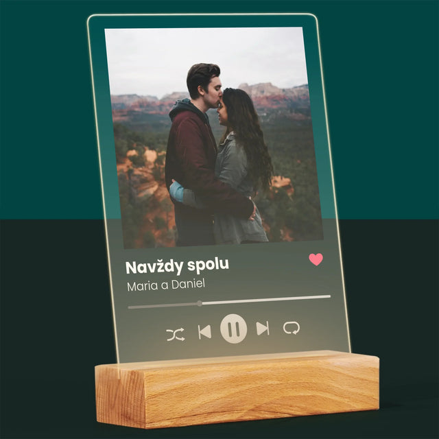 Fotka A Textem: Spotify S Vlastní Fotkou - Tisk Na Akrylovém Skle