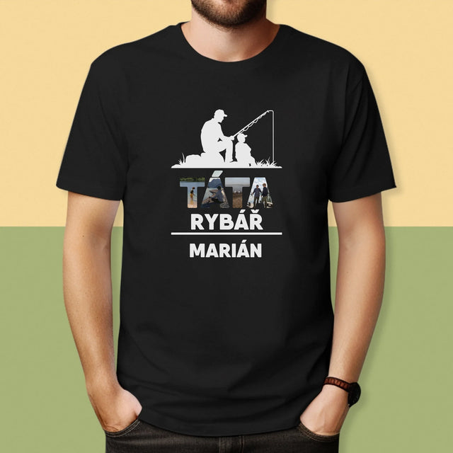 Slovo Z Fotek: Táta Rybář - Pánské Tričko