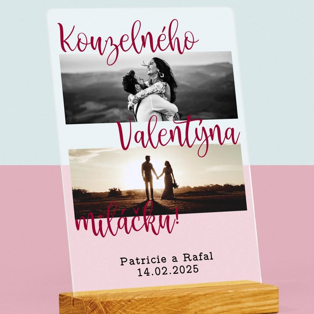 Fotokoláž: Kouzelného Valentýna - Tisk Na Akrylovém Skle
