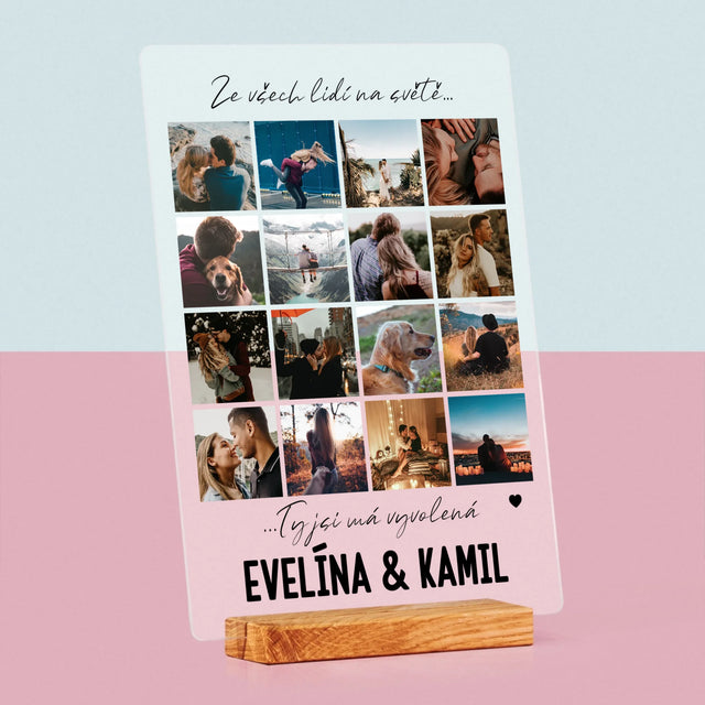 Fotokoláž: Ze Všech Lidí Na Světě… - Tisk Na Akrylovém Skle