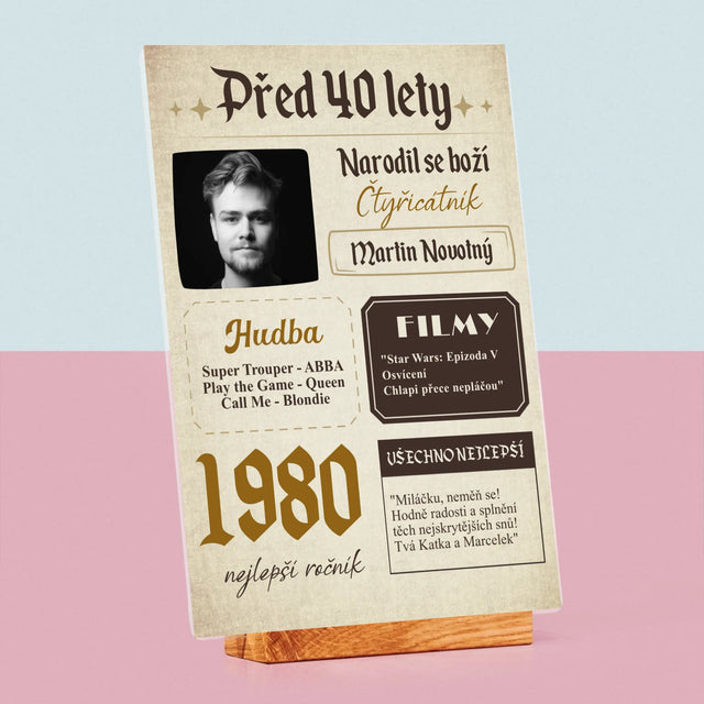 Obálka Časopisu: Před 40 Lety - Tisk Na Akrylovém Skle