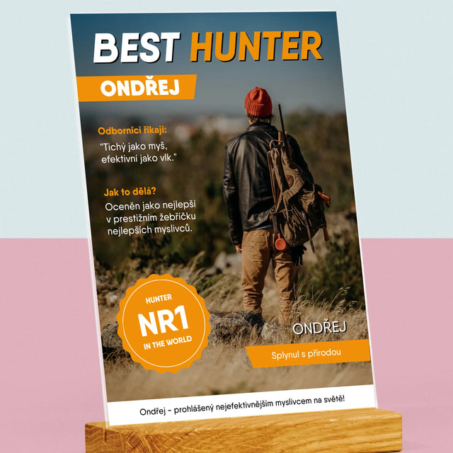 Obálka Časopisu: Best Hunter - Tisk Na Akrylovém Skle