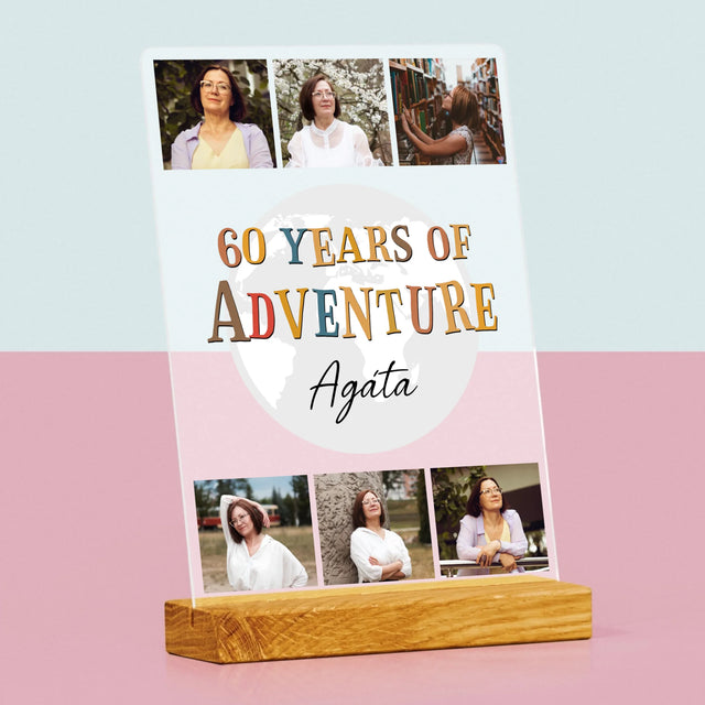 Fotokoláž: 60 Years Of Adventure - Tisk Na Akrylovém Skle