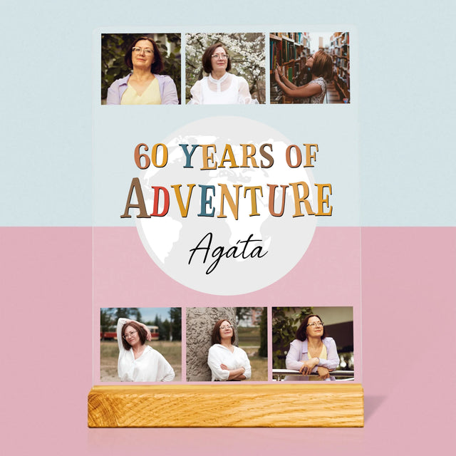 Fotokoláž: 60 Years Of Adventure - Tisk Na Akrylovém Skle
