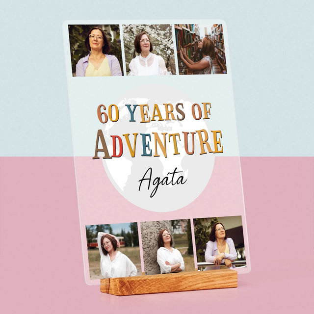 Fotokoláž: 60 Years Of Adventure - Tisk Na Akrylovém Skle